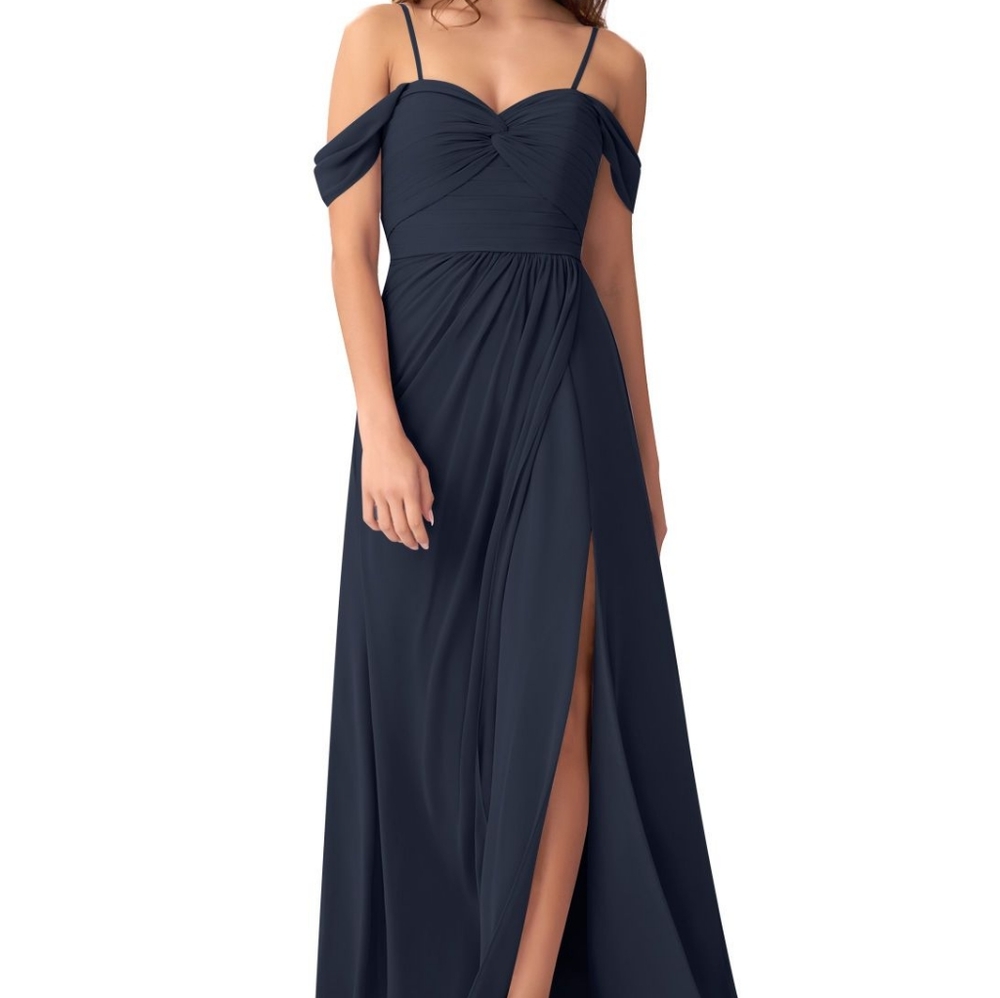 Azazie Millie Bridesmaid Dress in Dark Navy